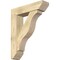 Ekena Millwork Funston Slat Rough Sawn Bracket w/ Offset Brace, Douglas Fir, 8"W x 32"D x 40"H BKT0806X32X40FST06RDF - alternate 1